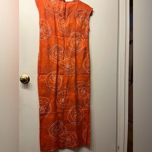 Sig Zane shift linen coral coffee champagne xxs